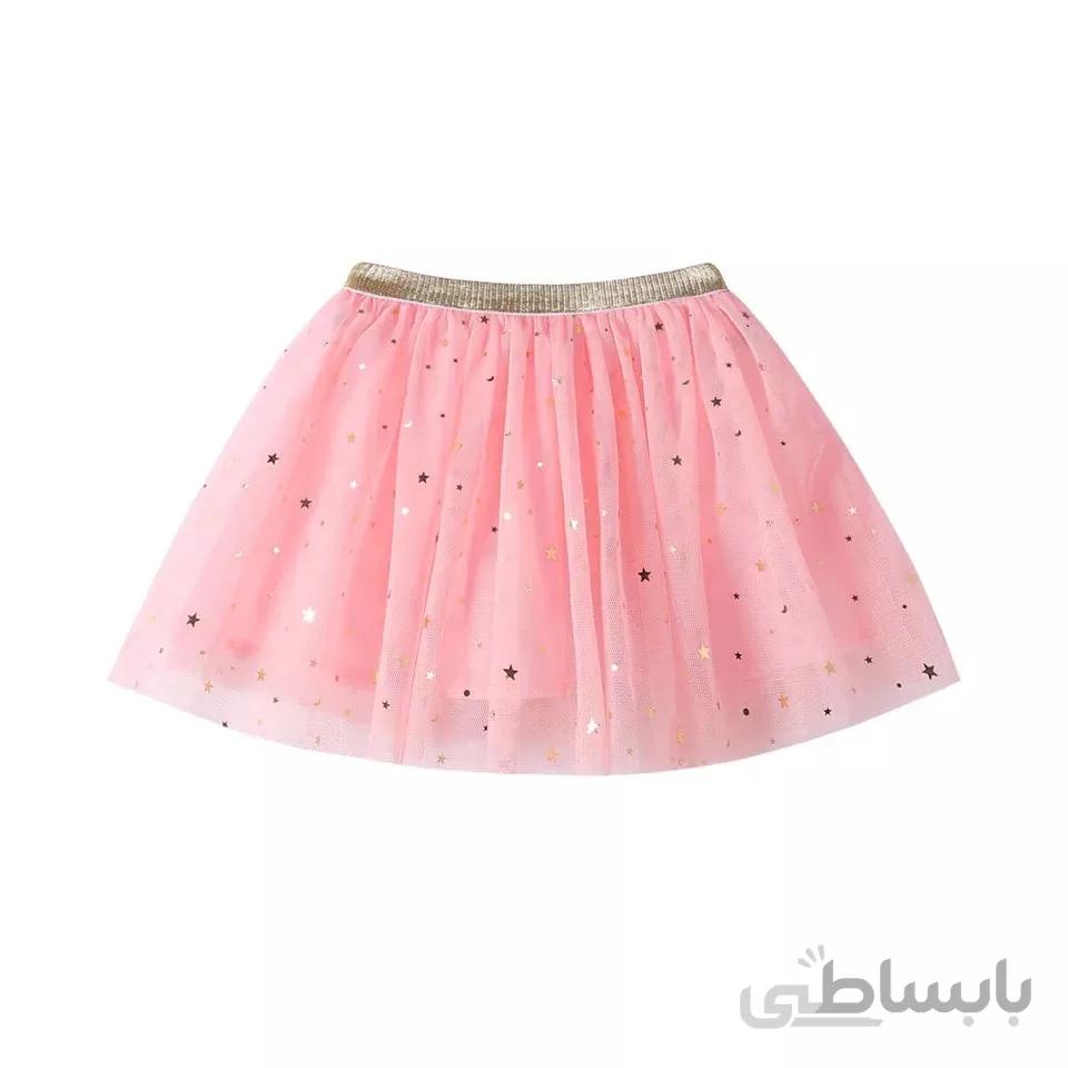 دامن دخترانه ماه و ستاره