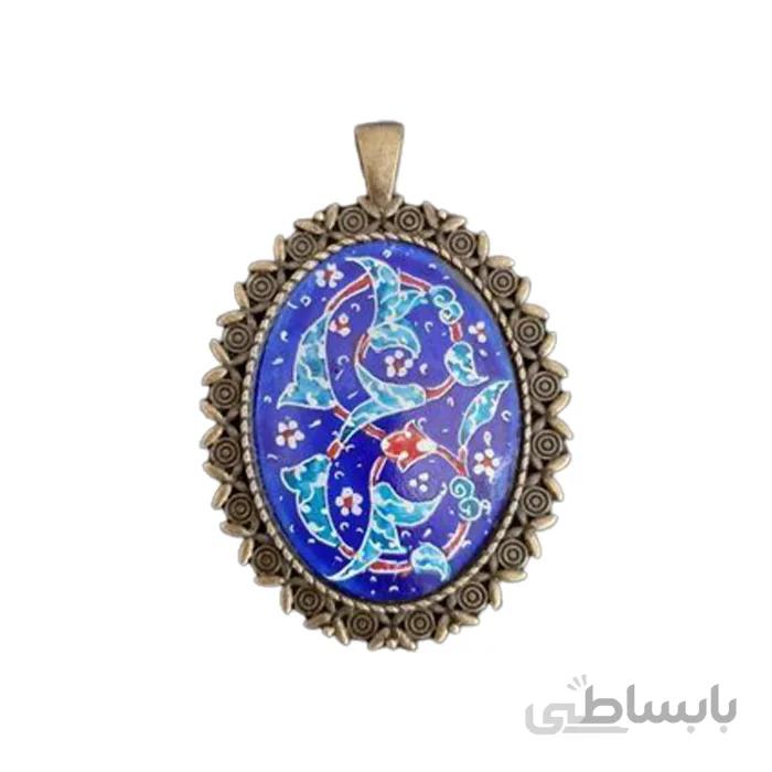 پلاک گردنبند میناکاری کد PGM-01