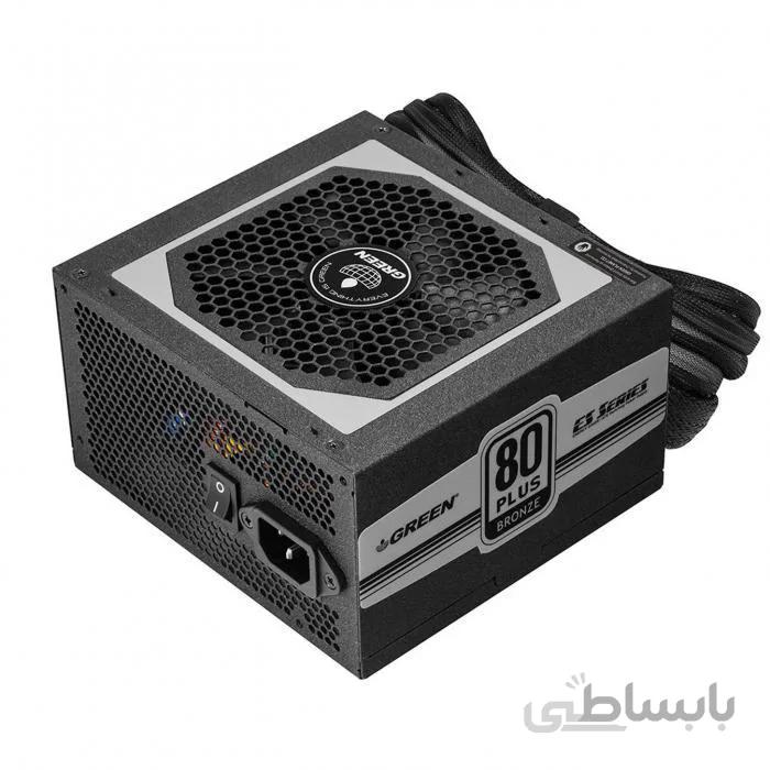 منبع تغذیه کامپیوتر گرین مدل GP580A-ES ا توان خروجی 580 وات