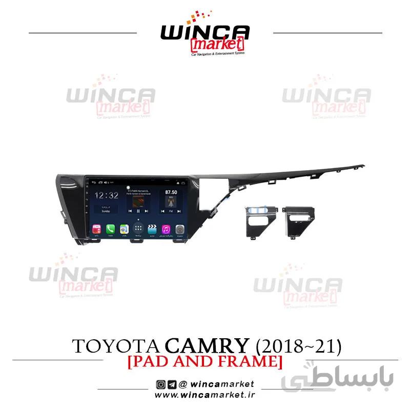 مانیتور اندروید تویوتا کمری 2018-21 وینکا مدل QG855 سری +S300 پلاس