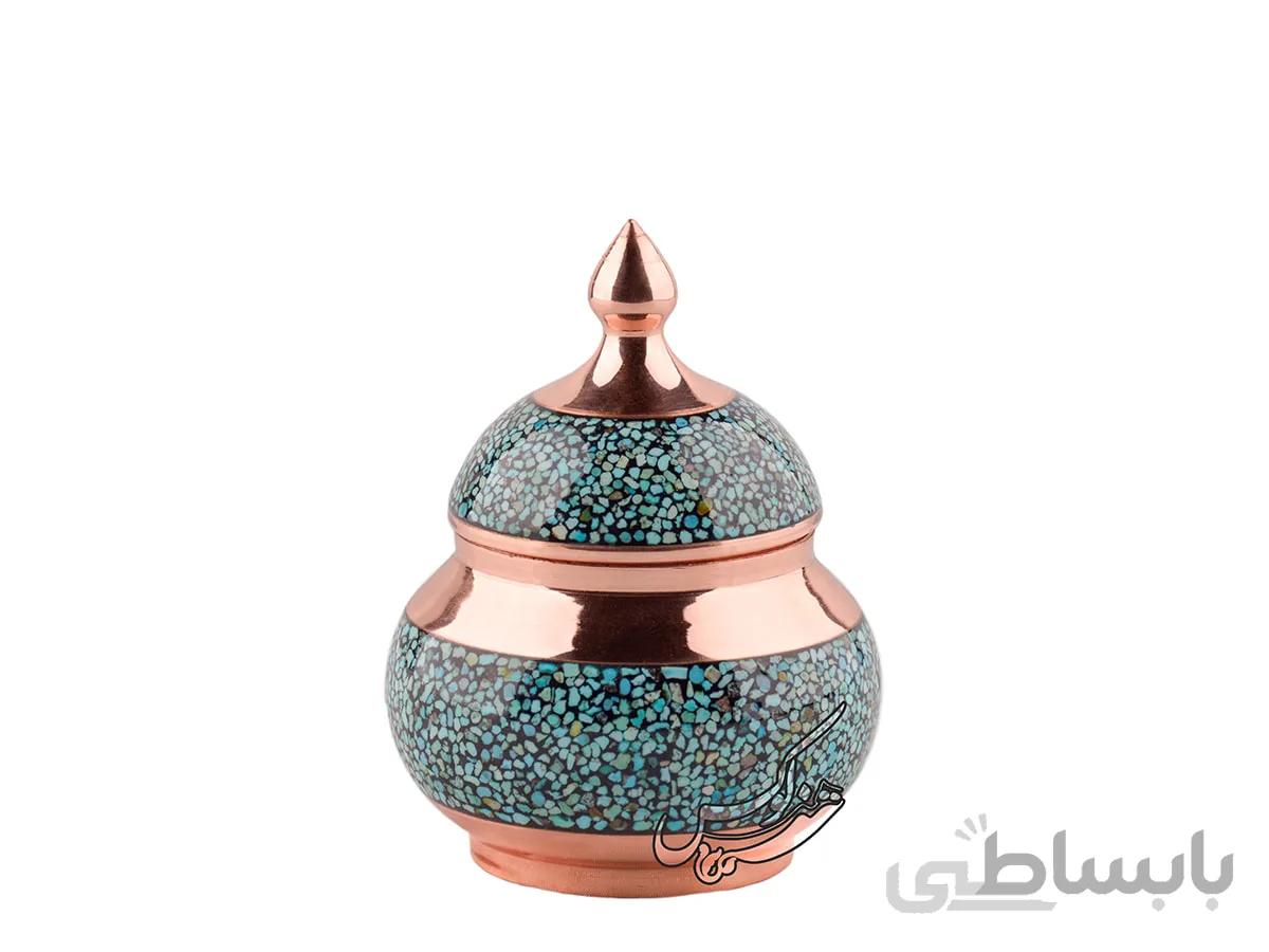 قندان کوچک فیروزه کوبی سایز 13