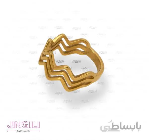 انگشتر زنانه مدل کارتیه 3 کد rw004