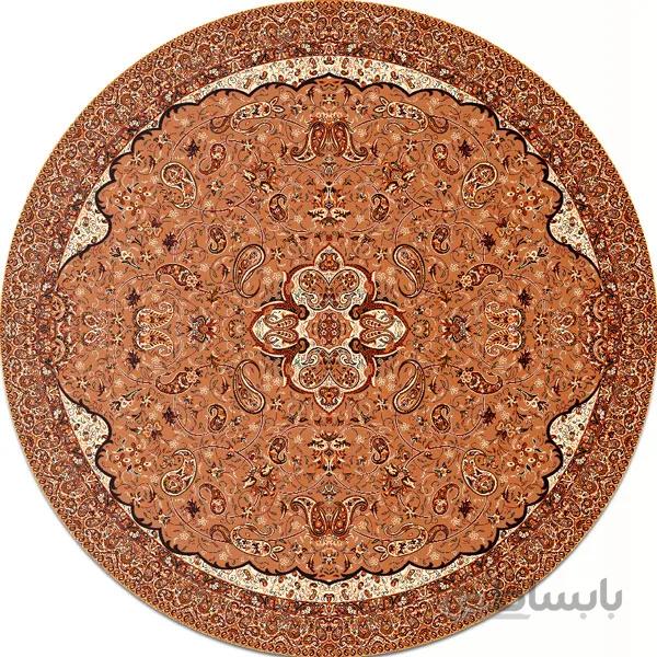 رومیزی مربع ترمه طرح سالار مشکی ابریشم کد 710 کد 410569