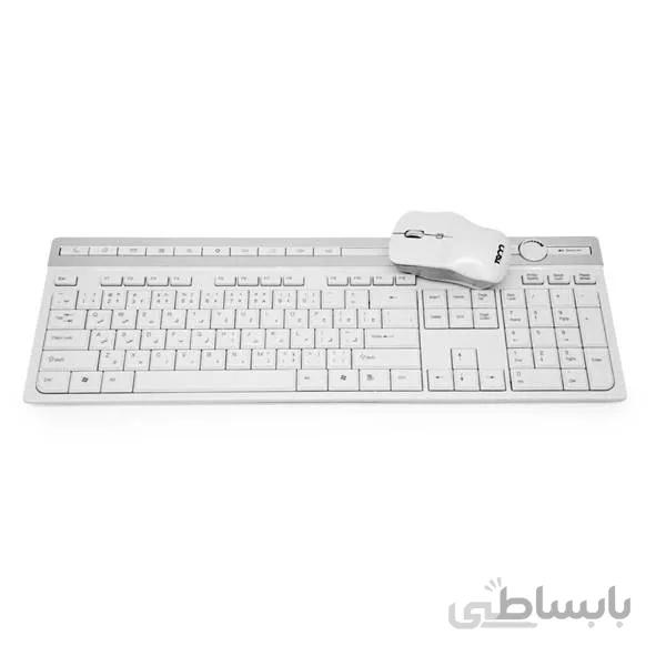 کیبورد و ماوس بی سیم تسکو مدل TKM7106W با حروف فارسی
