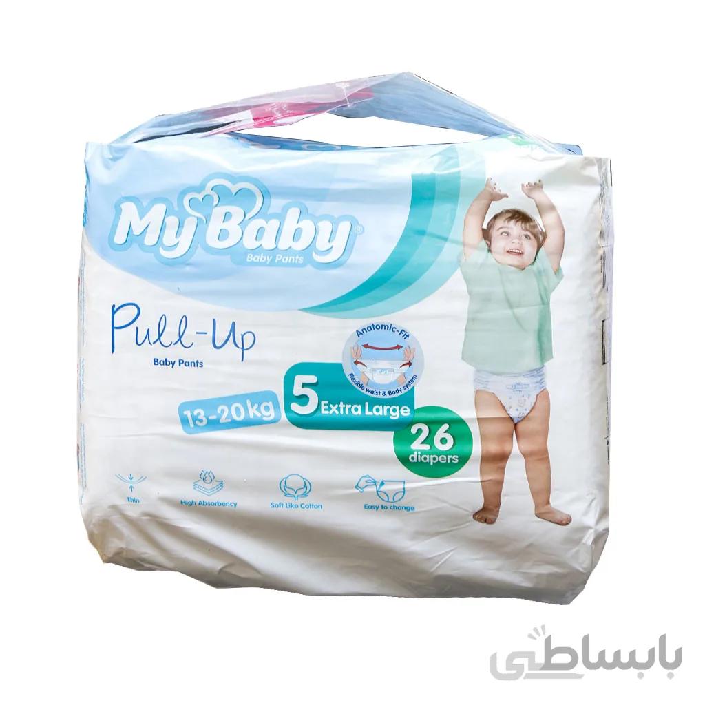 پوشک شورتی بچه پول اپ مای بی بی سایز 5 خیلی بزرگ