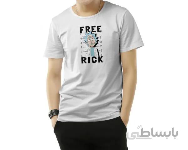 تیشرت سفید طرح Rick & Morty