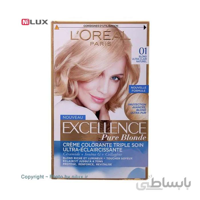 کیت رنگ موی لورآل سری Excellence مدل No.01
