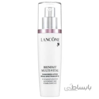 لوسیون ضد آفتاب SPF30 و آبرسان بنفیت لانکوم Lancome Bienfait Multi-Vital Sunscreen Lotion Broad Spectrum SPF 30