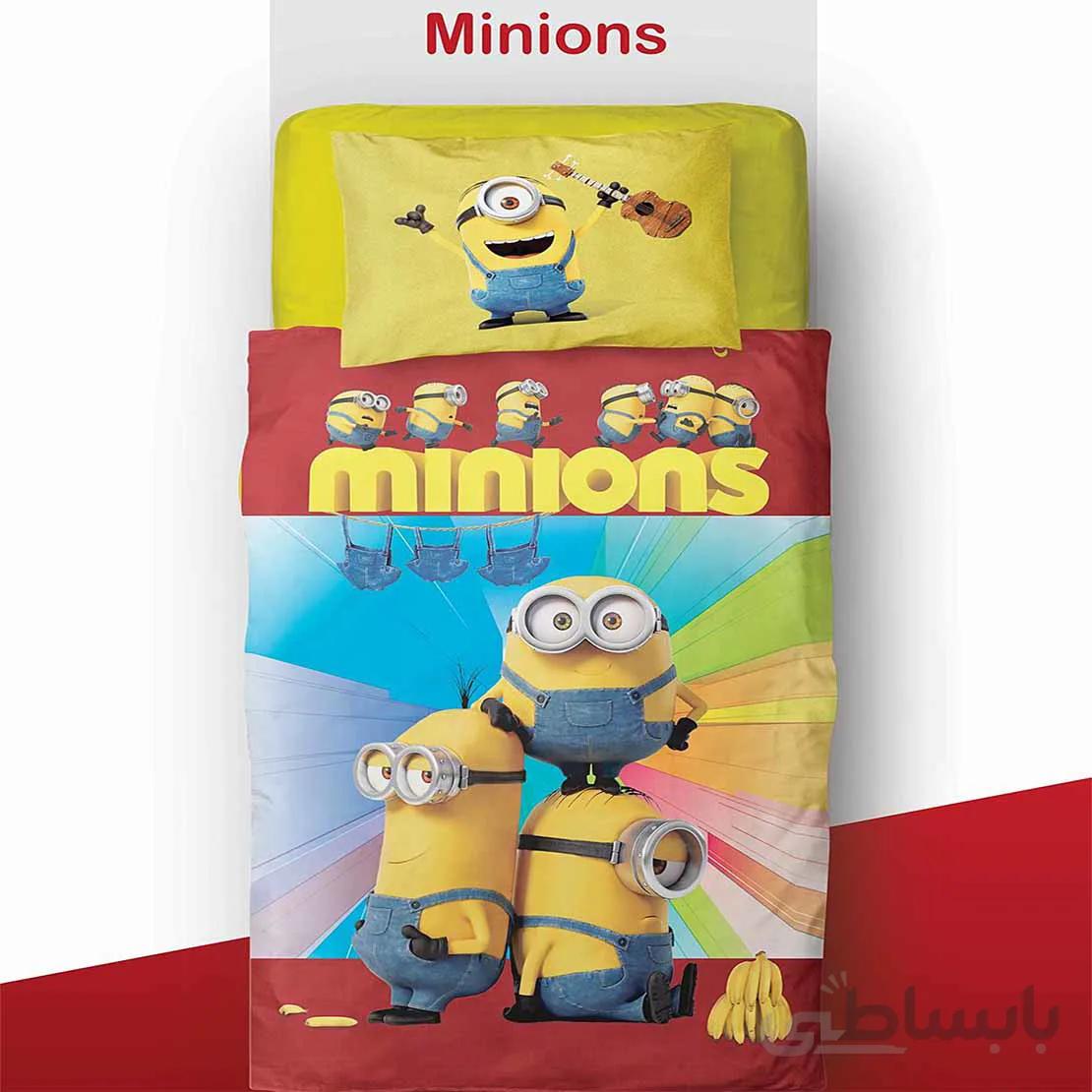 ست لحاف 3 تکه دیجیتال طرح مینیون Minion