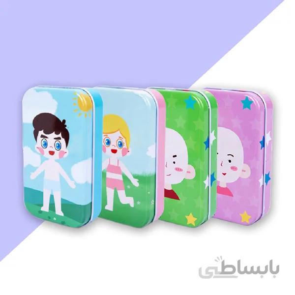 پازل مگنتی جعبه فلزی کوچک