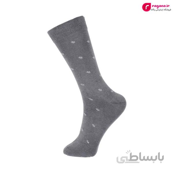 جوراب مردانه ساق بلند طرح TH کد R215350