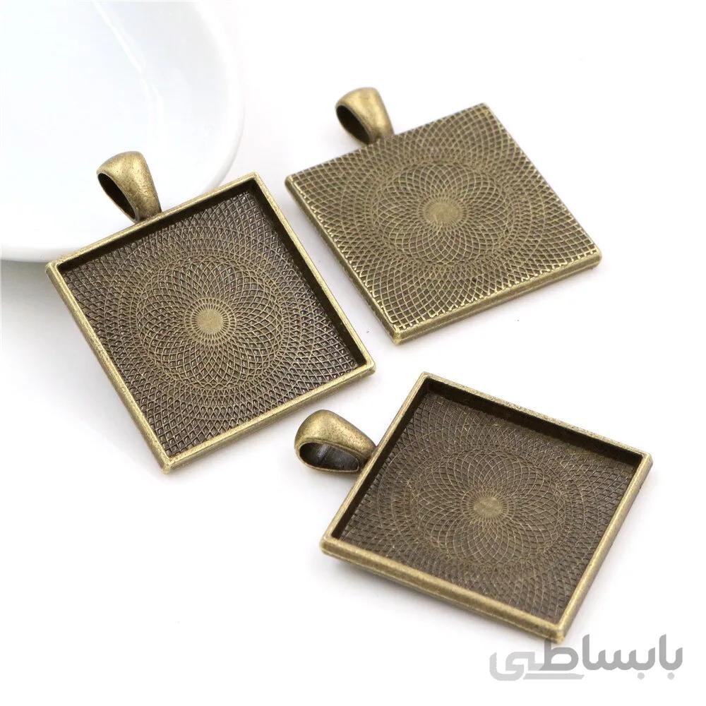 قاب کفه دار مربع برنز