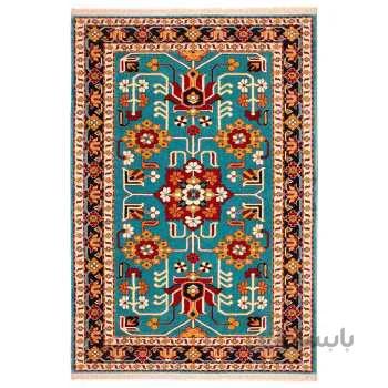 فرش ساوین طرح مهربان زمینه ابی