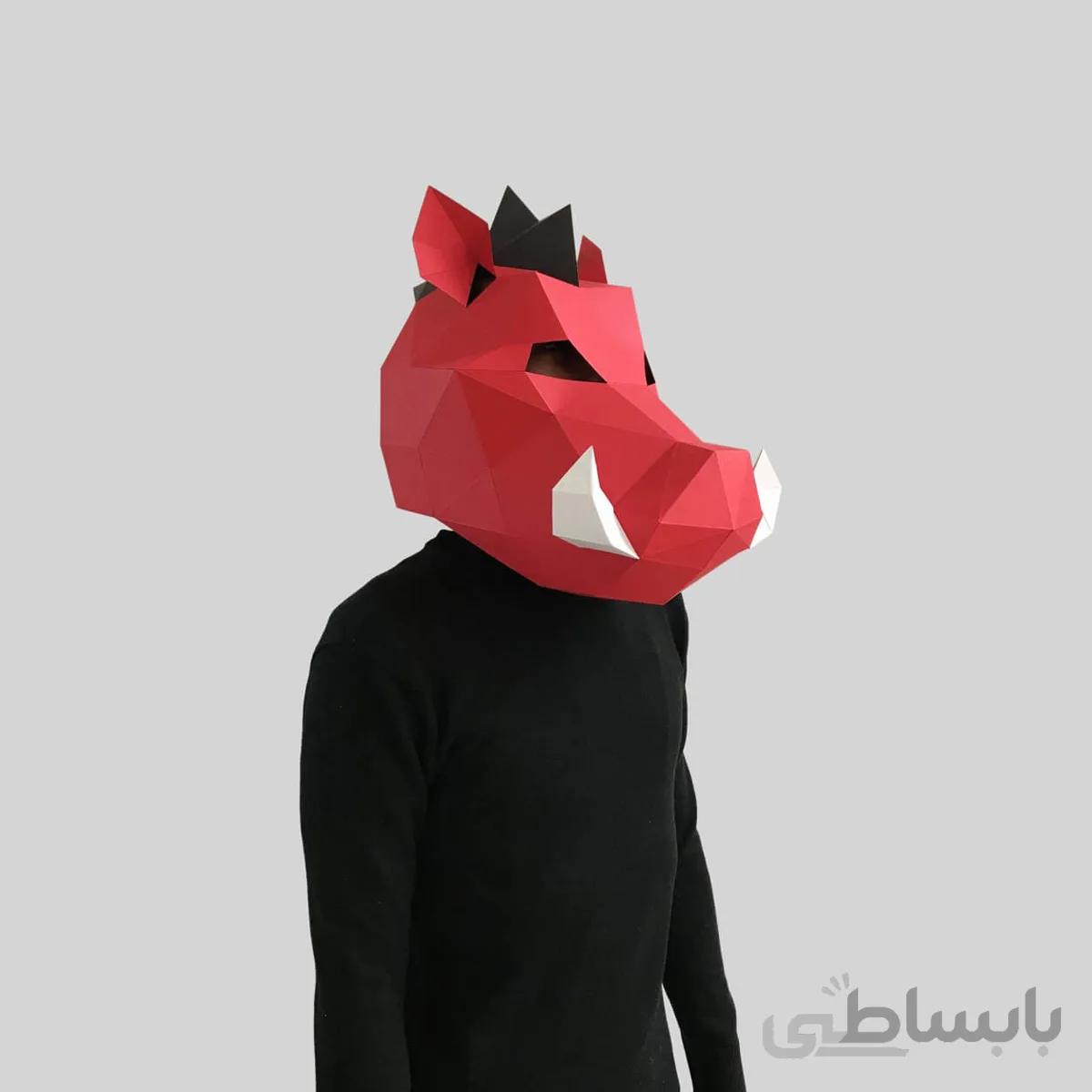ماسک صورت اوریگامی خوک