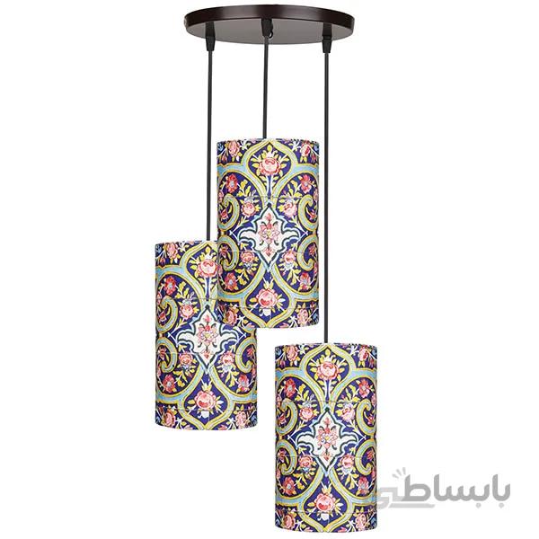 چراغ آویز فلزی چشمه نور کد A1303/3H-BR