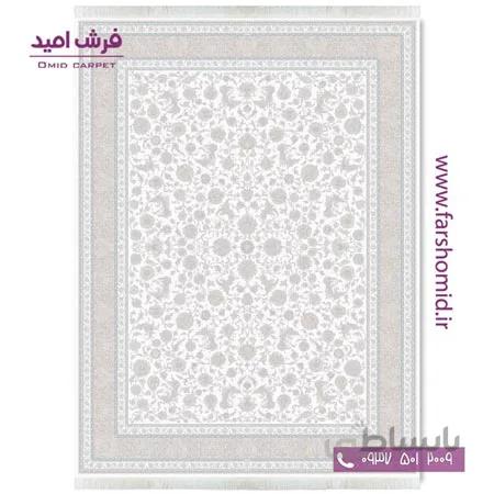 فرش ماشینی 1200 شانه گلبرجسته افشان امپراتور کرم قالی کشمیر