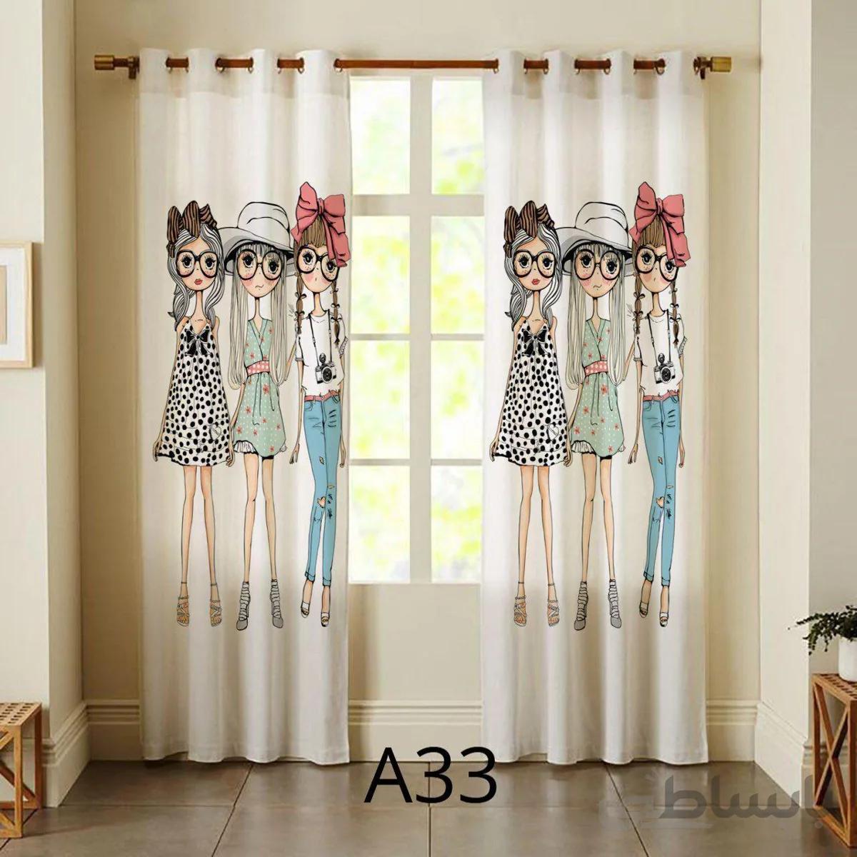 پرده چاپی طرح کودک و نوجوان کد A33