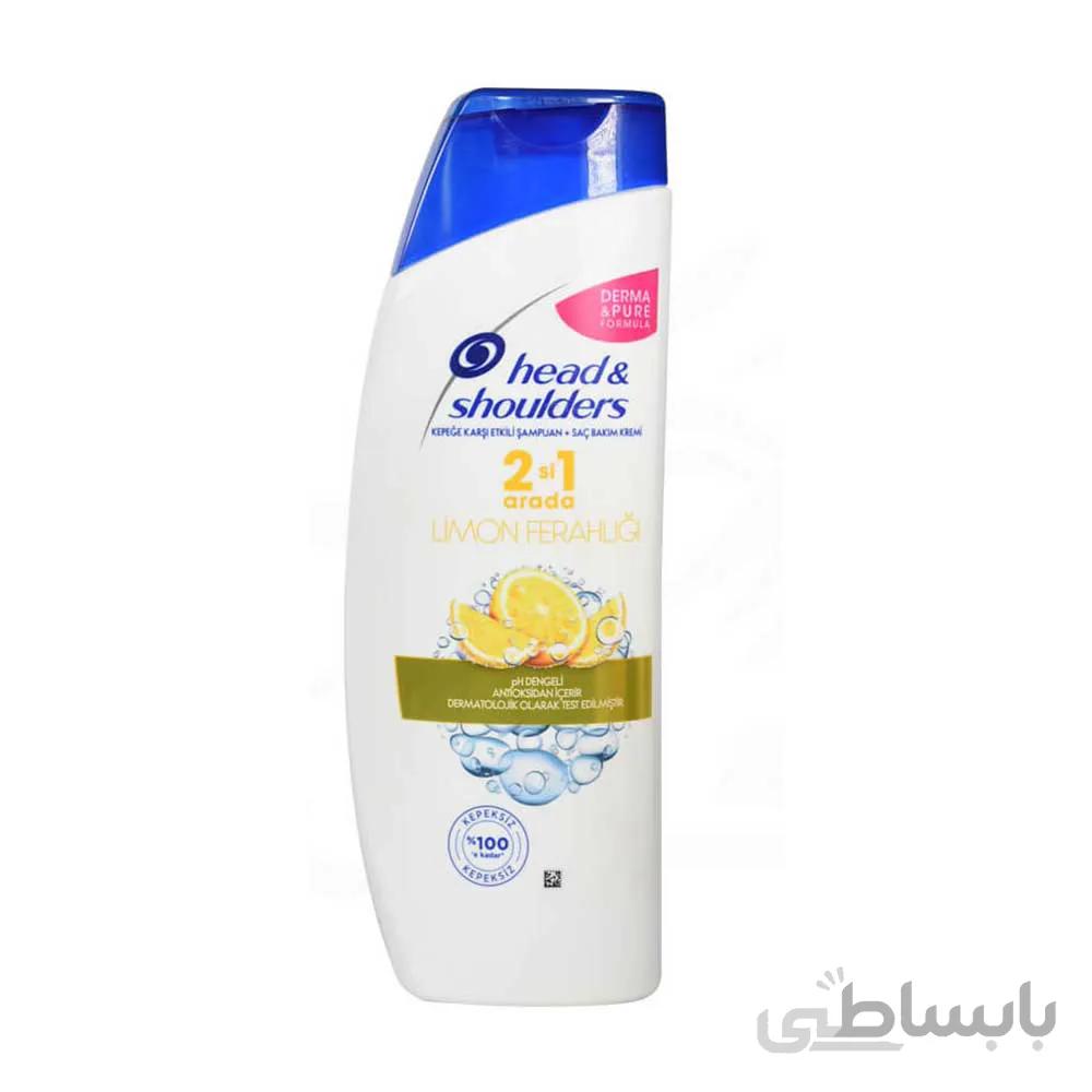 شامپو نرم کننده head and shoulders لیمو حجم 400 میلی لیتر ا shampoo head and sholders limon ferahligi 400ml