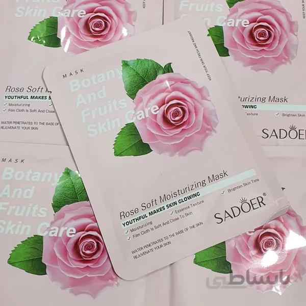 ماسک ورقه ای گل رز سادو sadoe | ماسک ورقه ای
