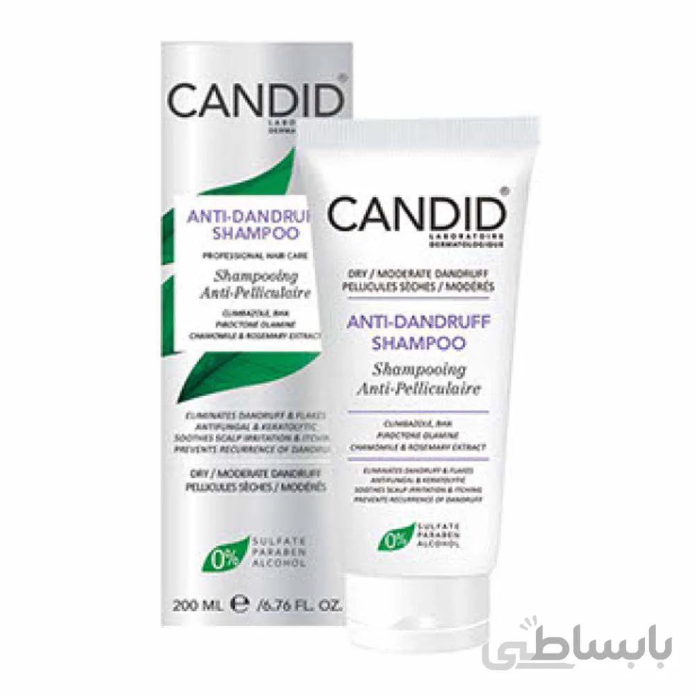 شامپو ضد شوره کاندید مناسب موهای خشک و ملایم 200 میلی لیتر ا Candid Anti - Dandruff Shampoo 200 ml