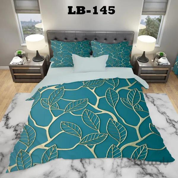 روتختی سه بعدی ساتن ابریشم ترک طرح گلدار - کد 145 LB