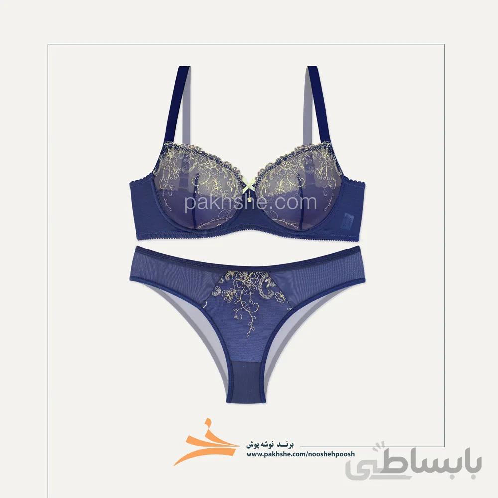 ست تورگاز سرمه ای فنردار برند نوش پوش کد 55061
