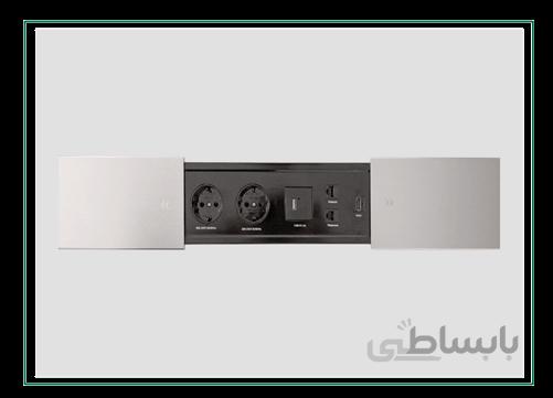 پریز توکار کشویی دوطرفه کد N322 و N323 فانتونی