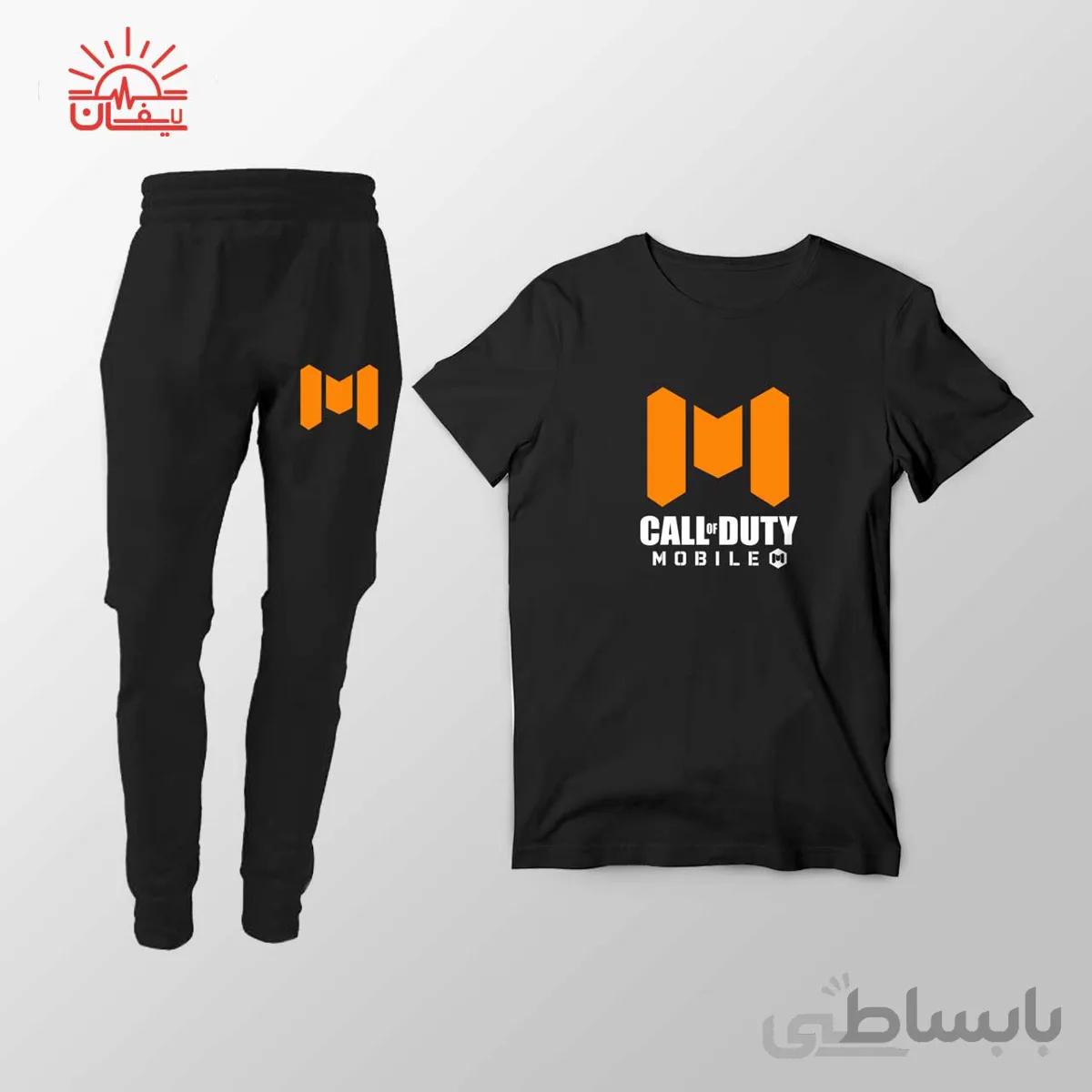 ست اسلش و تیشرت طرح کالاف دیوتی Call Of Duty