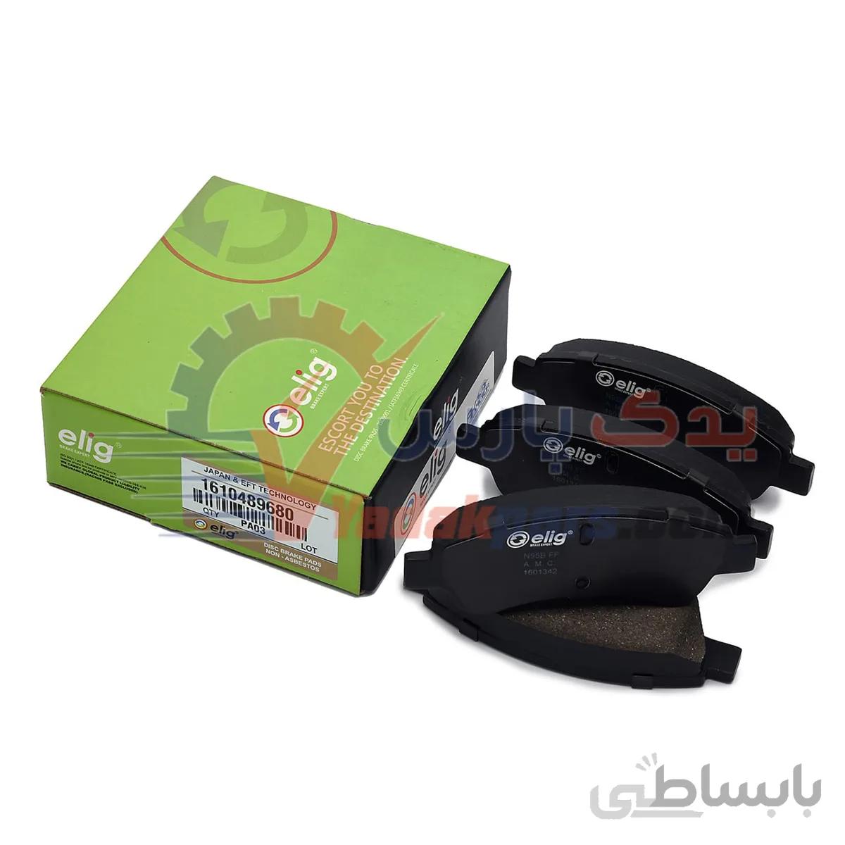لنت جلو برند الیگ سرامیک ژاپن مناسب پژو 206 تیپ 5 ، پژو 207 ا elig brake disc 1610489680-PA03 Front PEUGEOT206 TP5 JAPAN & USA