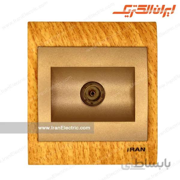 پریز آنتن تلویزیون ایران چوب روشن میان بژ