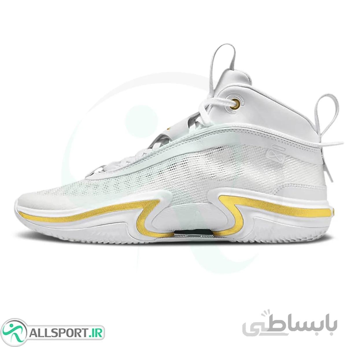 کفش بسکتبال نایک طرح اصلی Nike Air Jordan 36 White Gold
