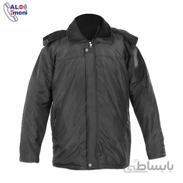 کاپشن سانتانا جلیقه دار مشکی