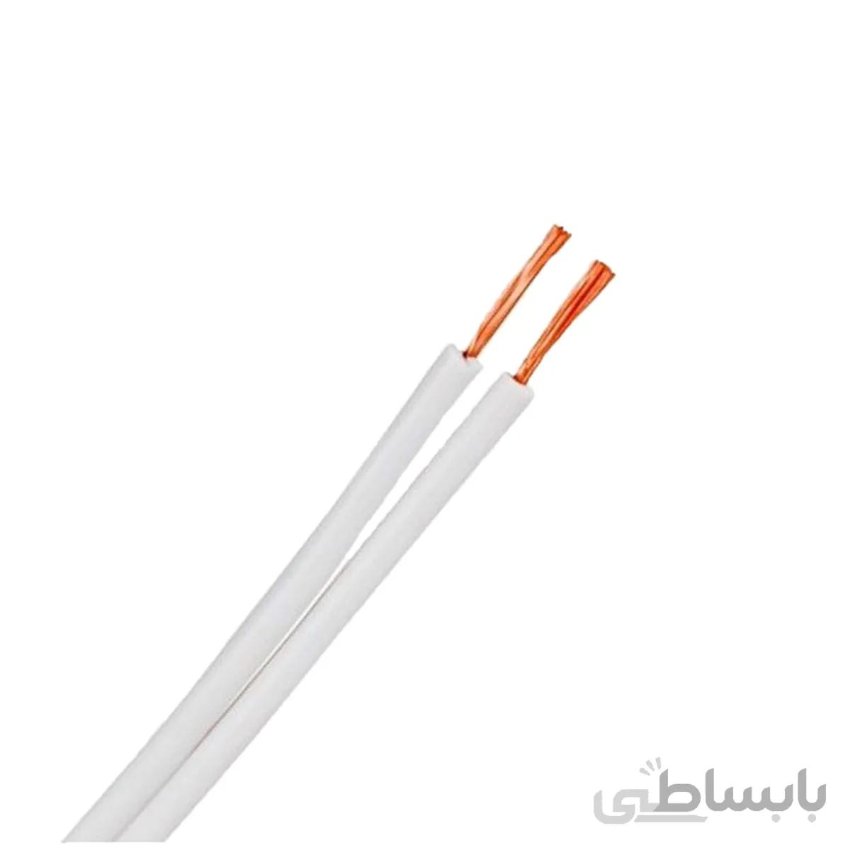 سیم دو رشته نایلون سفید خانگی (0.75*2) ا Partineh.com