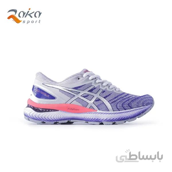 کفش زنانه اسیکس nimbus22 طوسی بنفش