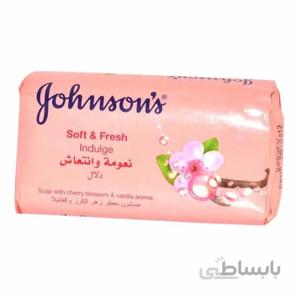 صابون جانسون Johnson’s با رایحه آلبالو و وانیل وزن 125 گرم