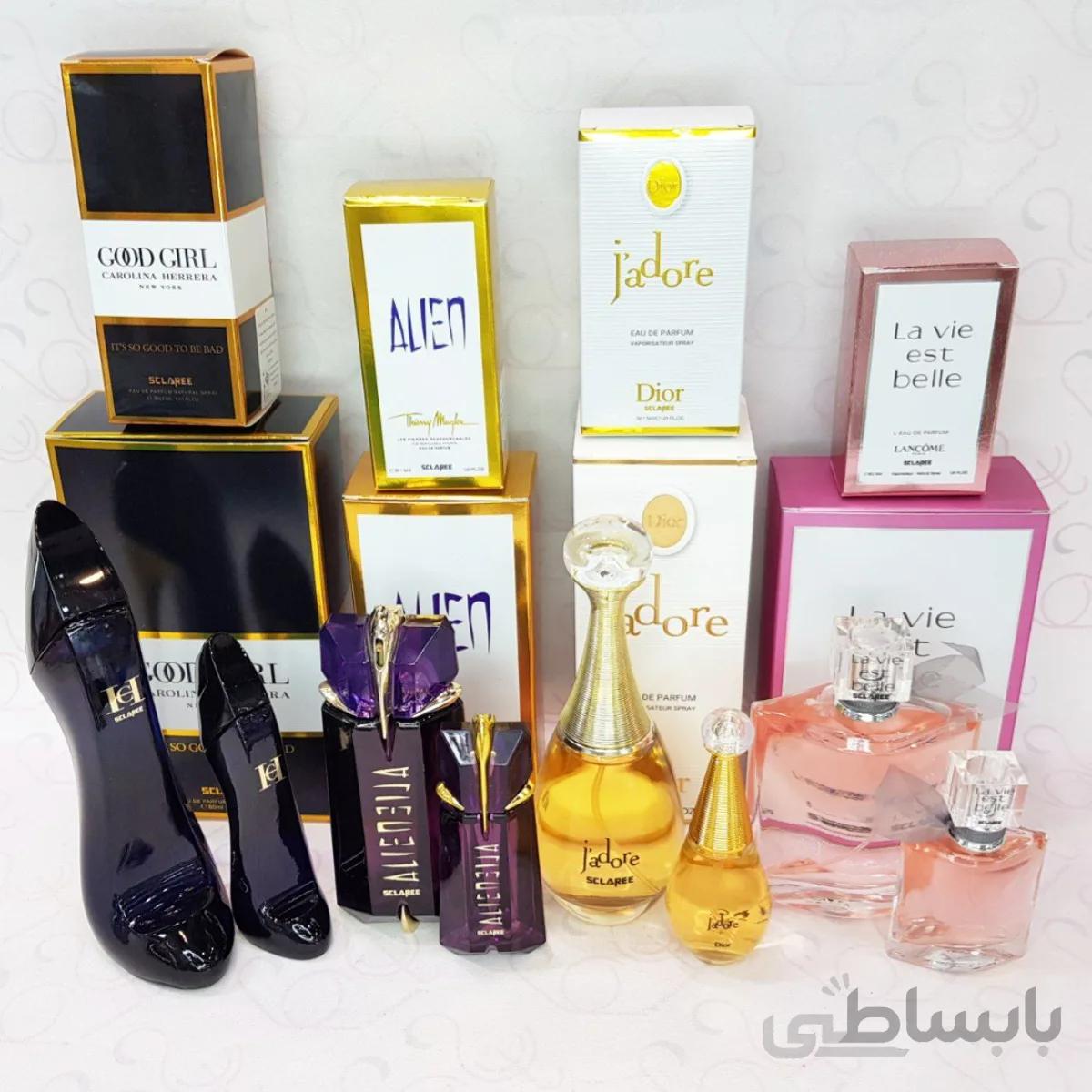 ادو پرفیوم زنانه نایس NICE و اسکلاره SCLAREE مدل طرح اورجینال بزرگ و کوچک با حجم 100 و 35 میلی لیتر