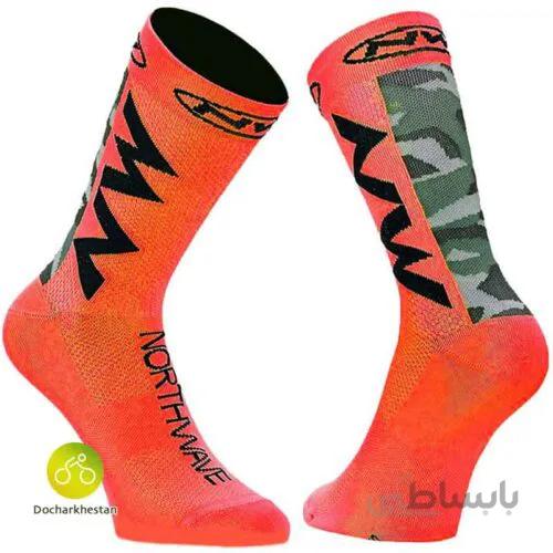 جوراب دوچرخه سواری ان دبلیو – نارنجی