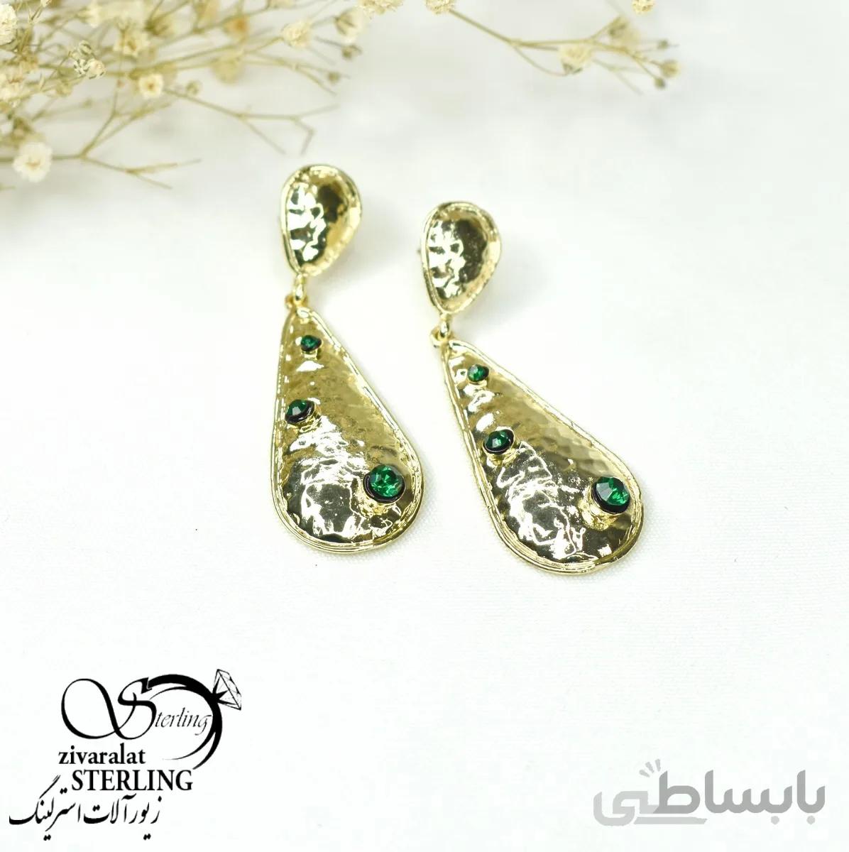 گوشواره ترک دست ساز زنانه کد 6055
