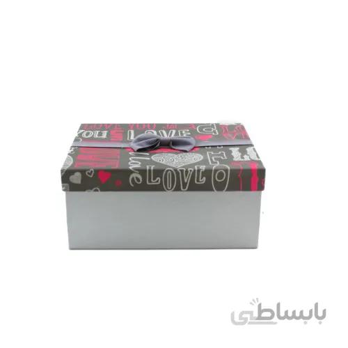 جعبه هدیه مستطیل هارد باکس طرح love کد3