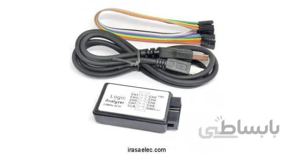 لاجیک آنالایزر USB به همراه بافر 24M 8CH