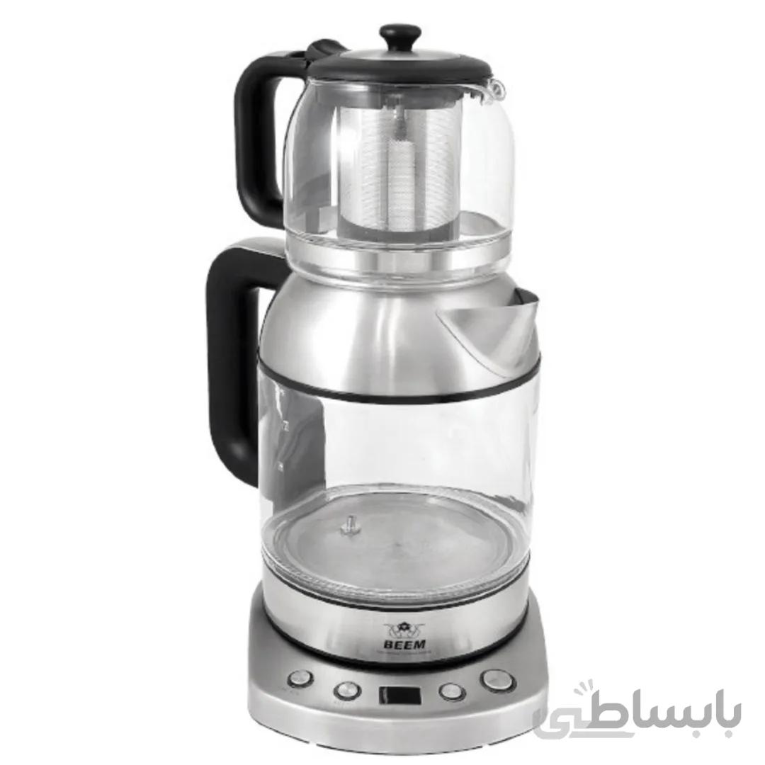 چای ساز روهمی بیم مدل TM2801MST مشکی استیل ا BEEM