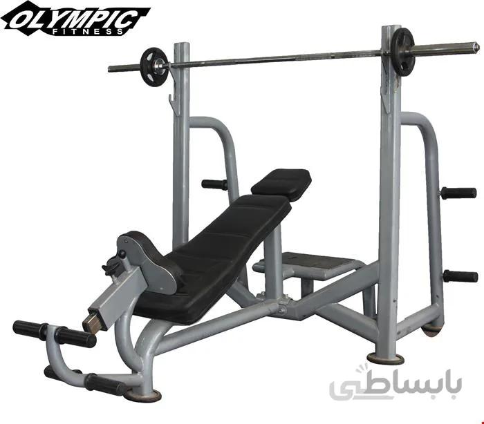 دستگاه بدنسازی میز پرس بالا سینه هالتری باشگاهی المپیک فیتنس CHEST PRESS INCLINE 5010
