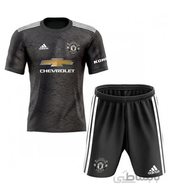پیراهن شورت بچه گانه دوم منچستر یونایتد Manchester united away kids kit soccer children 2ed