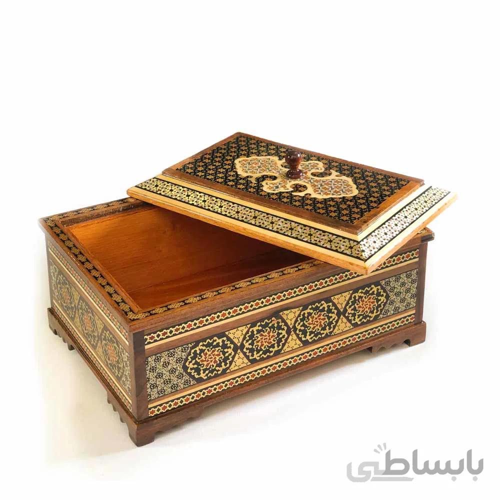 شکلات خوری خاتم کاری مدل کلبه ای