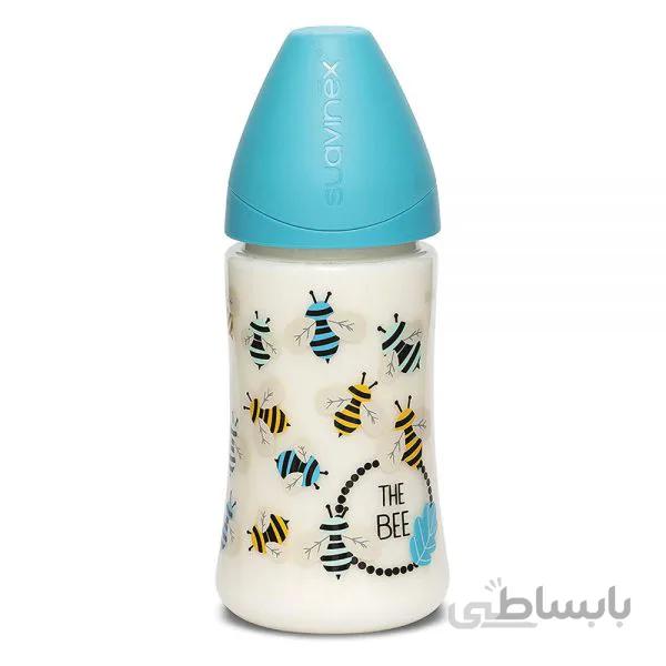 شیشه شیر 270 میل طرح زنبور آبی سواوینکس Suavinex