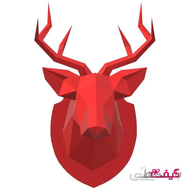 پازل سه بعدی مقوایی ریچل رنگ قرمز