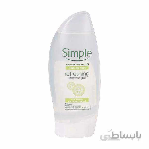 شامپو بدن سیمپل مدل Refreshing حجم 250 میلی لیتر