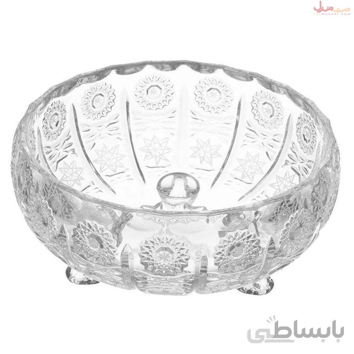 آجیل خوری سه پایه کریستال ایرنا طرح PK
