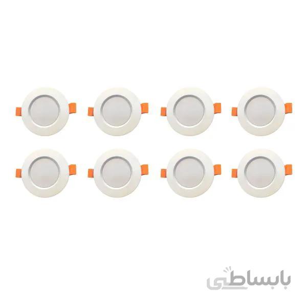 پنل ال ای دی 7 وات اپتونیکا بسته 8 عددی