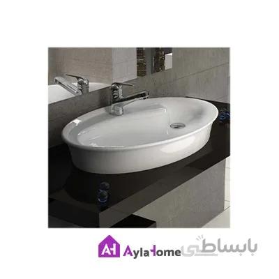روشویی روکابینتی گلسار مدل سیلور درجه دو